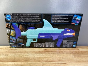 lot 28A image: Brand New Hasbro Roblox Nerf Super Soaker Sharkbite Water Blaster Y