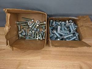 lot 312 image: A Variety of Different Bolts and Washers  T