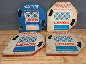 lot 276 image: New Set of 4 Lenox Band Saw Stocks Neo-Type Hard Back Carbon Steel & Regular Flexible Back T