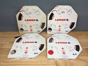 lot 277 image: Set of 4 Lenox Band Saw Stocks - Neo-Type & Diemaster 2 Coil T