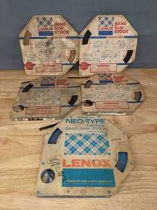 lot 279 image: Set of 5 Lenox Band Saw Stocks - Regular Flex Back & Neo-Type Hard Back T