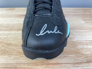 lot 10 image: Luka Doncic Autographed Nike Air Jordan 13 Retro Basketball Sneaker Dallas Mavs NBA Left Shoe Z