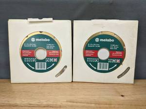 lot 271 image: Set of 2 Metabo Tile and Concrete Diamond Blades T
