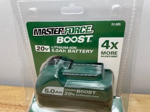 lot 30A image: Brand New Masterforce BOOST 20-Volt Lithium-Ion 5.0Ah Battery V
