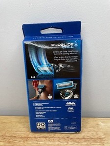 lot 58A image: 13 Brand New Gillette Proglide Chill Razor Blades & 1 New Shaving Handle Z