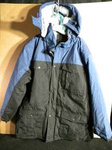 lot 121 image: Brand New Victory Outfitters Mens Colorblock Hooded Parka Size 2XL