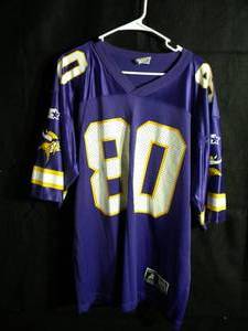lot 145 image: NFL Vikings Jersey Carter Size 48