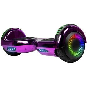 lot 38 image: Looks New GlareWheel 300-Watt 36V Hoverboard - Chrome Purple (powers on)