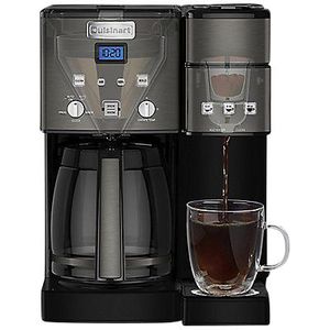 lot 59 image: Cuisinart Coffee Center 12-Cup Coffeemaker and Single-Serve Brewer - Black Stainless