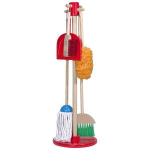 lot 70 image: Brand New Melissa & Doug Lets Play House Dust Sweep Mop Playset