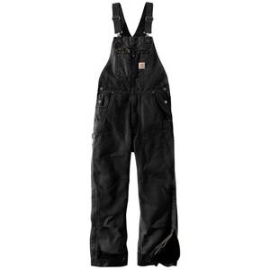 lot 57 image: Brand New Carhartt Mens BigTall Quilted Zip-To-Thigh Bib Overall Size 2XL