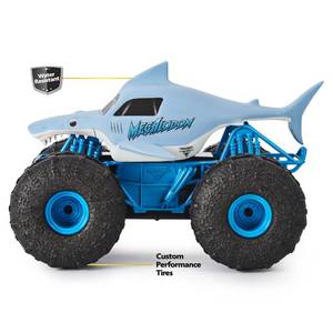 lot 140 image: Broken Wheel Monster Jam Megalodon Storm Remote-Controlled Vehicle