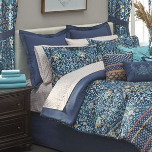 lot 31 image: Brand New Folk Art Border 30-Pc. Bedroom Super Set - Cal. King