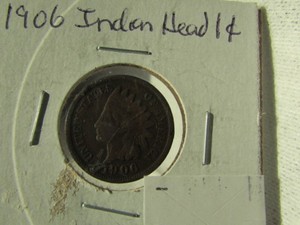 lot 2 image: 1906 INDIAN HEAD CENT
