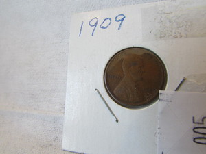 lot 5 image: 1909 LINCOLN ONE CENT