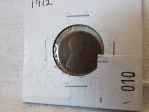 lot 10 image: 1912 LINCOLN ONE CENT