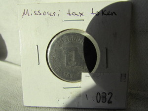 lot 32 image: MISSOURI TAX TOKEN