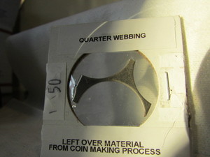 lot 50 image: QUARTER WEBBING MINT ERROR