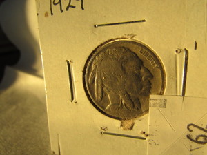 lot 62 image: 1929 BUFFALO NICKEL