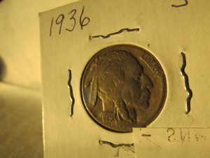 lot 63 image: 1936 BUFFALO NICKEL