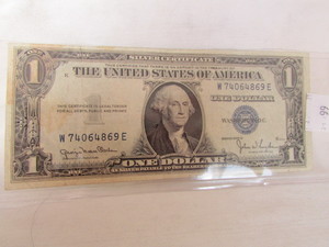lot 99 image: 1935-D ONE DOLLAR SILVER CERTIFICATE