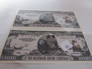 lot 104 image: JACK SKELLINGTON NOVELTY NOTE