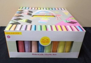 lot 12 image: 120pc Sidewalk Chalk Set - Sun Squad