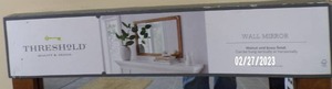 lot 17 image: (Cracked on the Bottom) Threshold Rectangular Wall Mirror