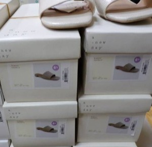 lot 26 image: Brand New with Tags A New Day Ladies White Sandals Size 6 12
