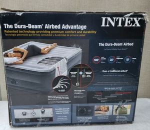 lot 4 image: Intex Elevated 18 Premium Comfort Queen Mid-Rise Air Mattress with Internal Pump