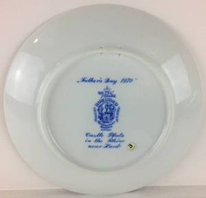 lot 38 image: Collectible Plate 1970 Fathers Day Bareuther Bavaria Ludwig