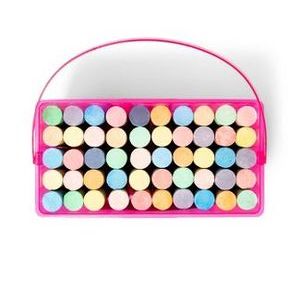 lot 35 image: 50ct Sidewalk Chalk Set with Pink Box - Mondo Llama