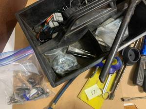 Black Tray w Contents Screw Driver