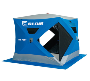lot 108 image: Clam Bigfoot XL2000 Outdoor Portable Pop-Up Ice Fishing Shelter Tent