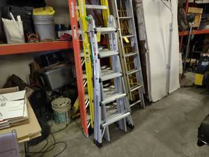 lot 20 image: Mighty Multi Aluminum Ladder...