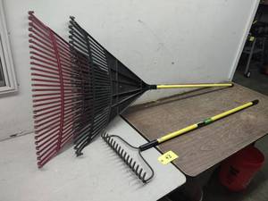 lot 43 image: (3) Rakes...