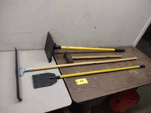 lot 45 image: Tamper, Sledge, Scraper, & Squeegee...