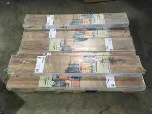 Pallet (7) Boxes of Lakeshore Pecan 7 mm Thick x 7-23 in. Wide x 50-58 in. Length Laminate Flooring (24.17 sq. ft.  case) by TrafficMaster Customer Returns See Pictures