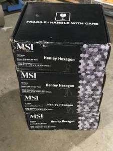 4 Boxes of Henley Hexagon 12 in. x 11.75 in. Textured Marble Floor and Wall Tile (0.98 sq. ft.Each) by MSI Customer Returns See Pictures