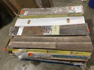 Pallet of Mixed Assorted Flooring Various Models and Conditions See Pictures