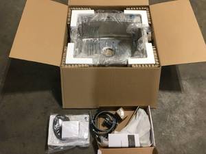 All-in-One Drop-In Stainless Steel 25 in. 2-Hole Single Bowl Kitchen Sink with Pull-Out Faucet by Glacier Bay Customer Returns See Pictures