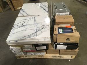 Pallet of Mixed Flooring Various Models and Conditions  Customer Returns See Pictures