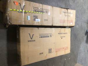 VEIKOUS  8 ft. x 14 ft. Walk-In Garden Grey Greenhouse with Adjustable Roof Vent Customer returns See Pics