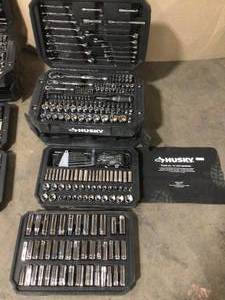 Lot of 2 Mechanics Tool Set (290-Piece) by Husky Customer Returns See Pictures