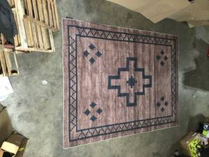 Korsa Geometric Medallion Machine-Washable RedBlack 9 ft. x 12 ft. Area Rug by JONATHAN Y Customer Returns See Pictures