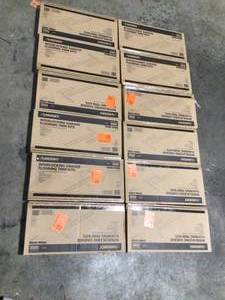 12 Boxes of 18.4 in. x 18.4 in. Gray Commercial PVC Garage Flooring Trim Kit by Husky Customer Returns See Pictures