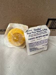 1 Open Case Similac&nbspSLOW FLOW NIPPLES AND RINGS SINGLES IN INDIVIDUAL PACKAGING - EXPIRATION 725