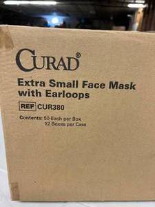 1 CASE CURAD EXTRA SMALL FACEMASKS WITH EARLOOPS - 600CASE