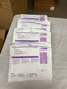 LOT OF 4 CARDINAL HEALTH SPLIT SHEET LINERS - EXPIRATION 127