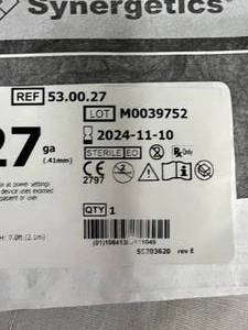 1 BOX (6 EACH)&nbspSYNERGETICS 25G BIPOLAR CAUTERY - EXPIRATION 1124